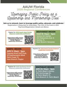 AAUW FL 2026 Regional Conferences registration information